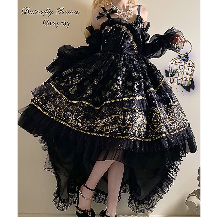 【直営・関税送料込】アシンメトリー ロリータ ドレス ロリータファッション通販 SEASONZ スイートロリータ ドレス