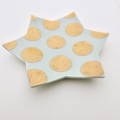 MUMCA 丸谷牧子 作  水玉星小皿 / Dotty Star Plate / 2104400000207