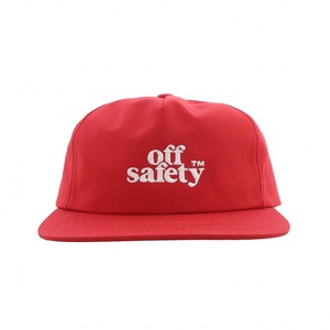 【OFF SAFETY/オフセーフティー】STACK LOGO CAP 5パネルキャプ / RED レッド 赤