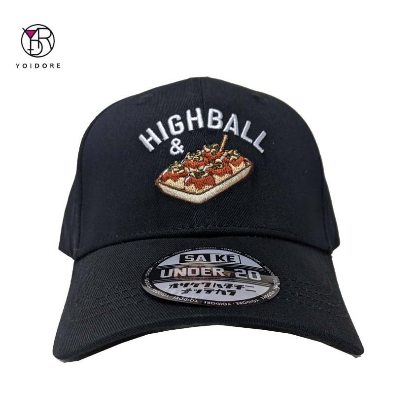 YOIDORE 酔いどれ CAP たこやき 六方キャップ 男女兼用帽子 総刺しゅう