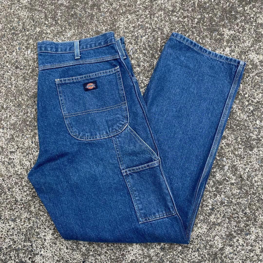 【36 × 32】Dickies 古着 ペインタージーンズ 太めのシルエット 状態良好