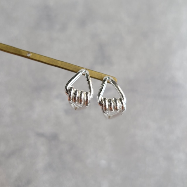 ノットピアス／シルバー ユニセックス メンズ《送料無料》