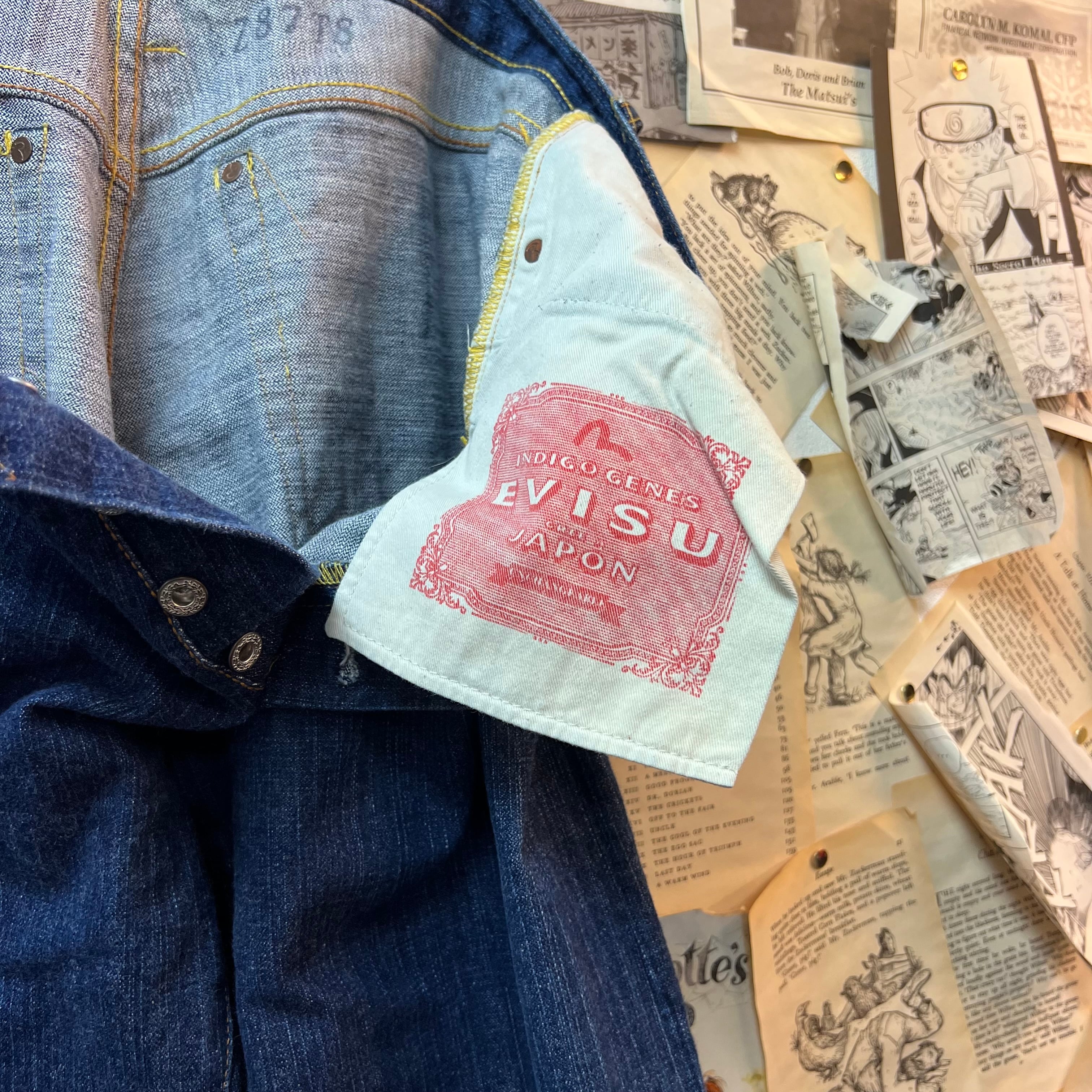 EVISU 旧タグ 水牛タグ 刺繍ストレートデニムパンツ | 古着屋PENNY EVISU 旧タグ 水牛タグ 刺繍ストレートデニムパンツ | 古着屋PENNY