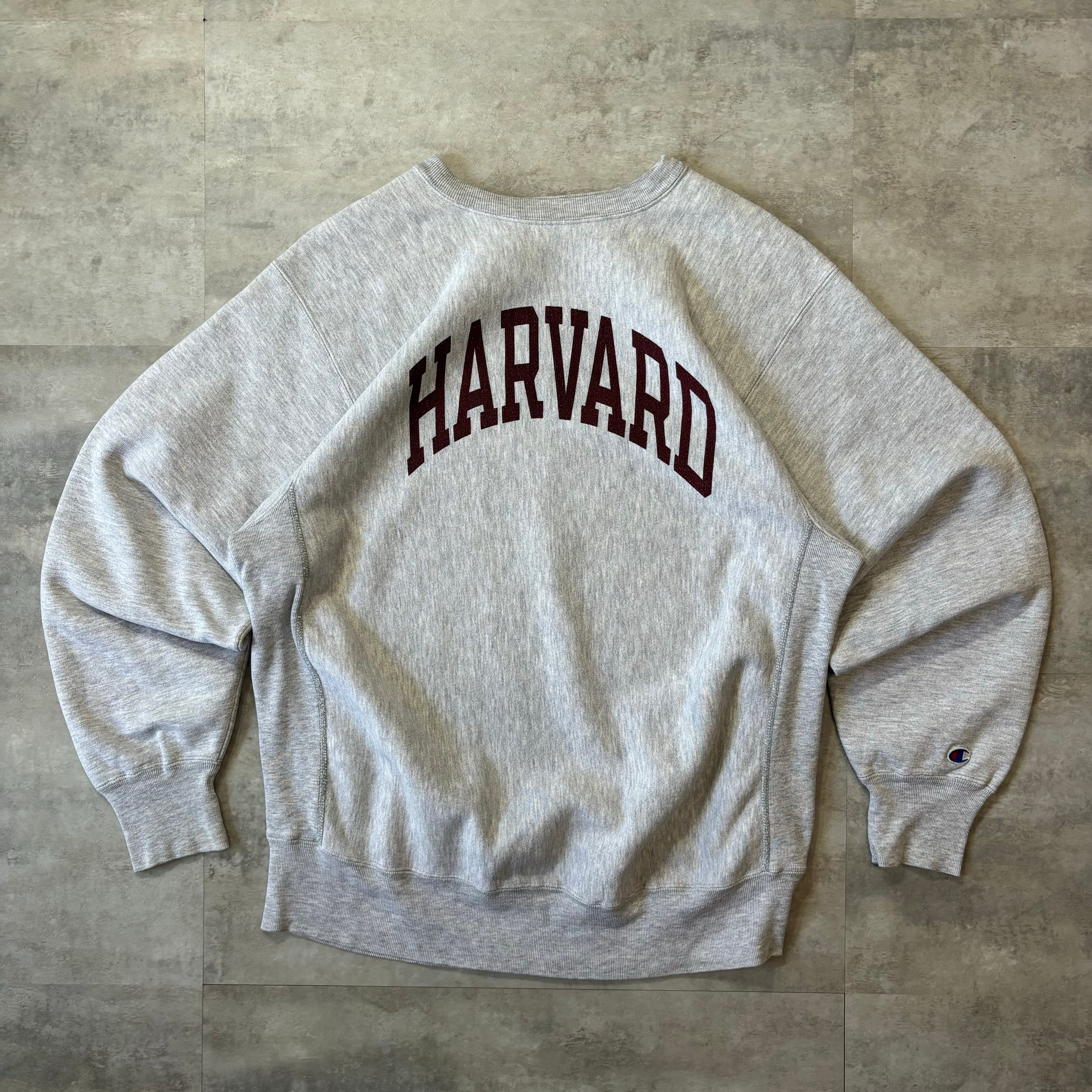 champion リバースウィーブ 枠なしレアプリント vintage 80's ハーバード 染み込みプリント no.1292