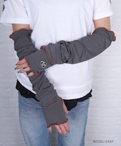 【直営限定ITEM】バイカラーメロウアームカバー (GRAY) CQ-49505H