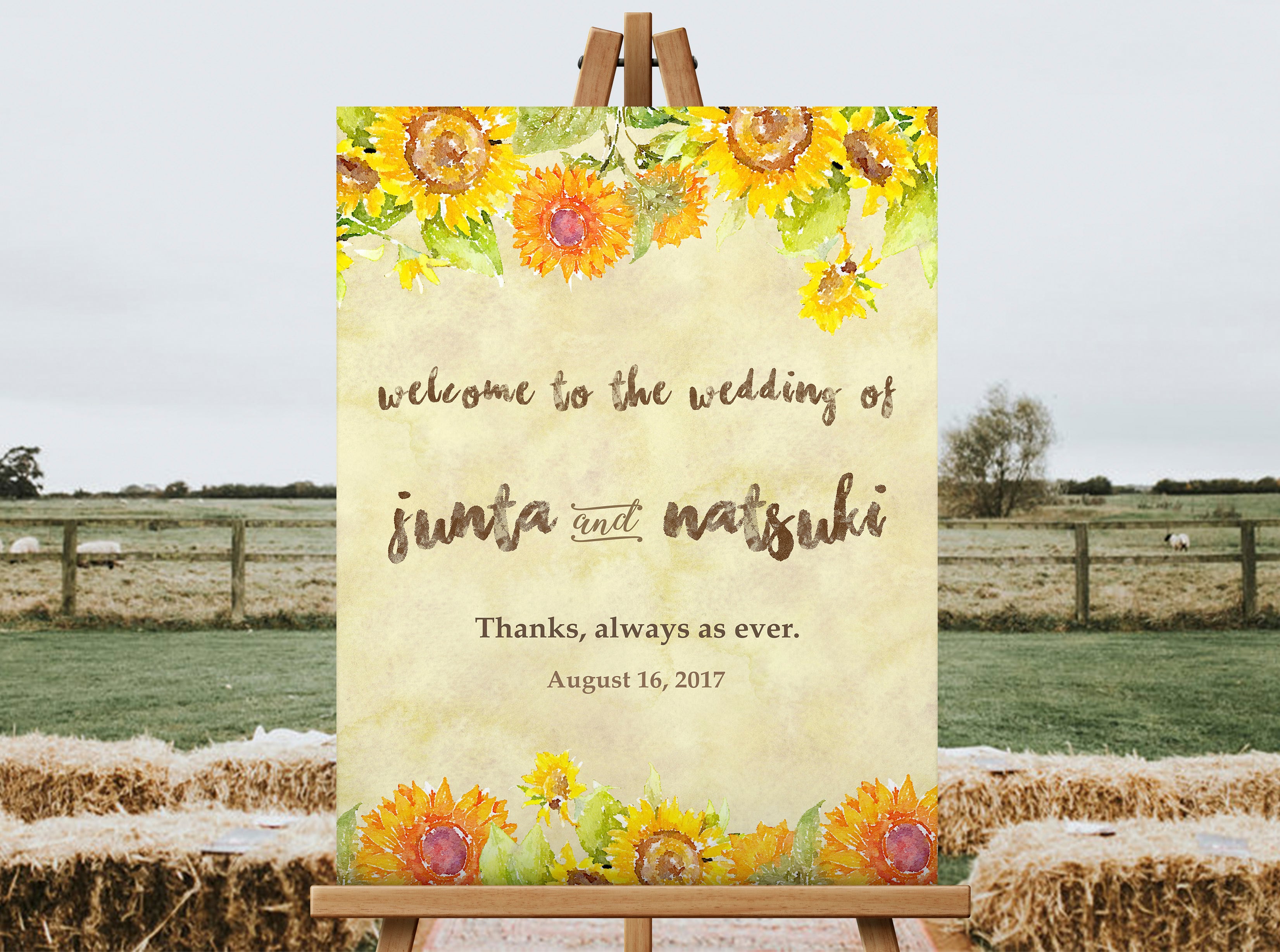 【ひまわり】オーダーメイドウェルカムボード