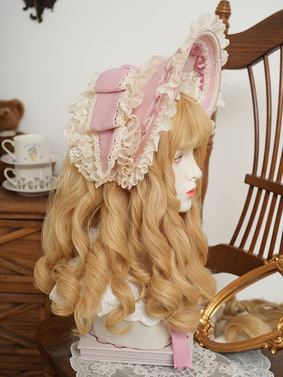 Fashion Show】あけぼのの供人 フリルブリムボンネット | HoshibakoWorks