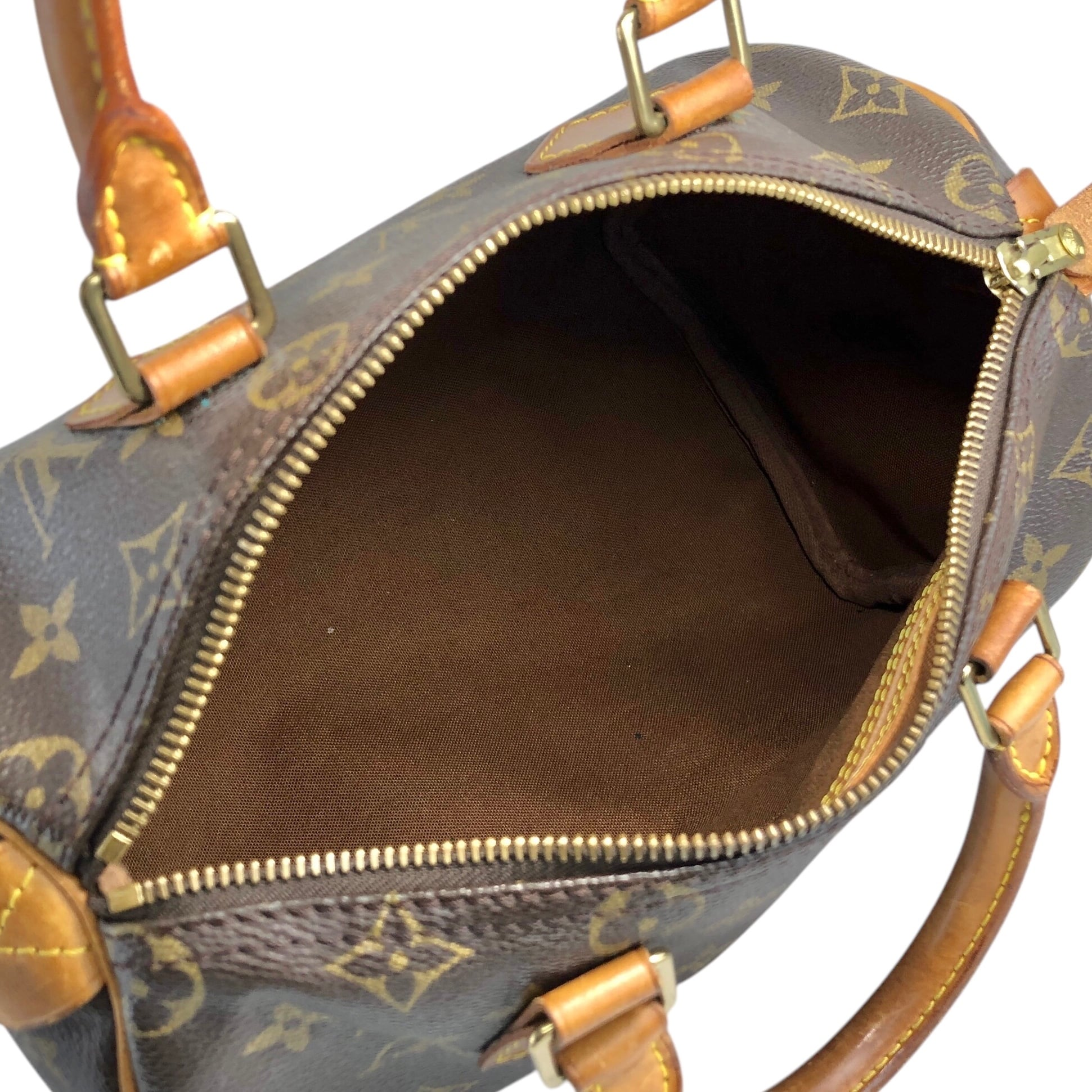 LOUIS VUITTON ルイヴィトン モノグラム ハンドバッグ ブラウン PVC