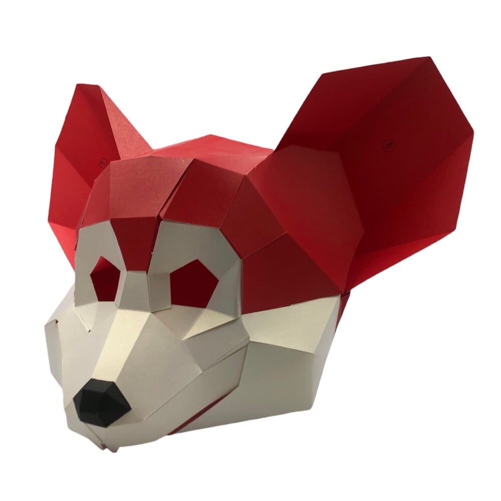 ペーパークラフトマスク(ネズミ) | バラエティショップ⭐ズーミー⭐