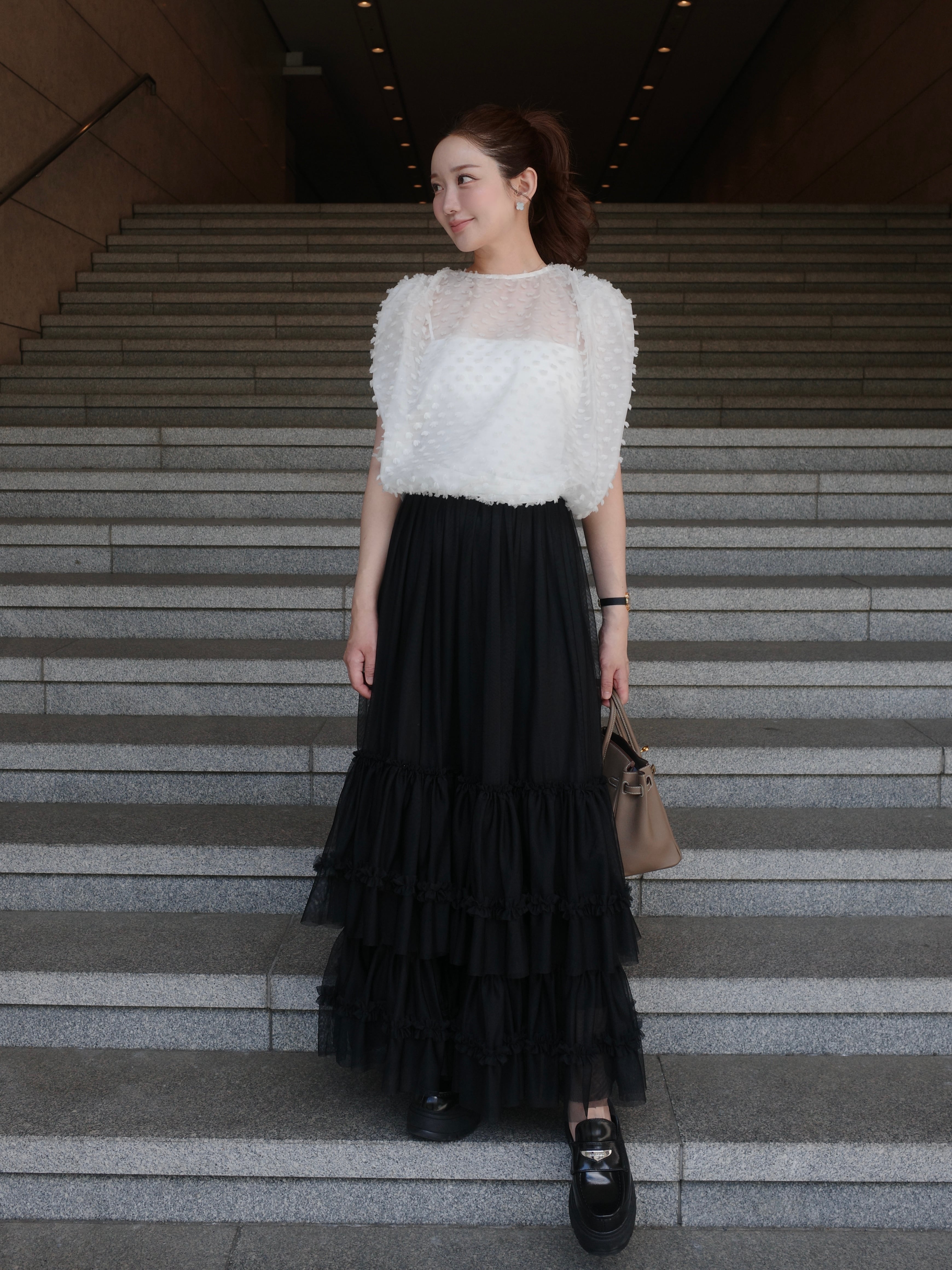 cotton candy blouse / white 7/2 21:00～ 再販(即納) | HYEON