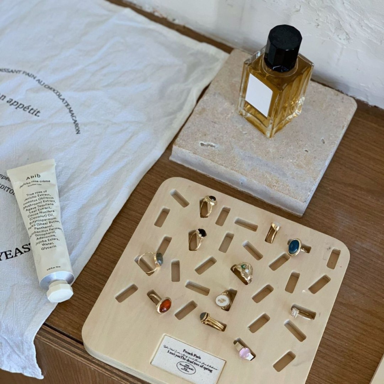 木製 ジュエリートレイ︱ リングスタンド 指輪 収納 ディスプレイラック 撮影用 トレイ おしゃれ