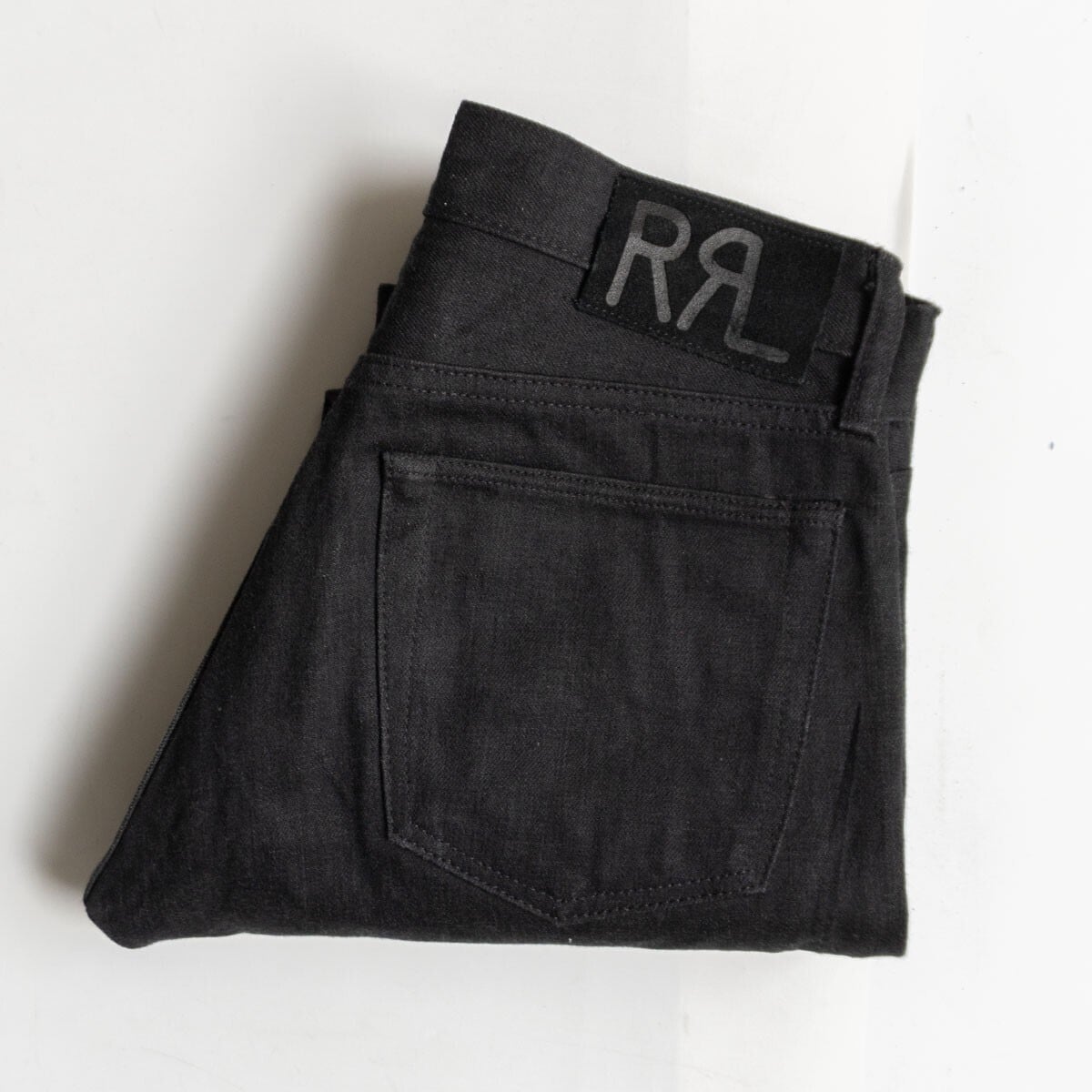 【美品】RRL 【NEW BLACK ON BLACK SLIM FIT JEANS 】29×30 スリムフィット ブラックデニムパンツ ジーンズ アメリカ製 26030181 美品】RRL 【NEW BLACK ON BLACK SLIM FIT JEANS 】29×30 スリム