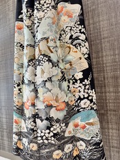 See-through long skirt 682(夏用着物)