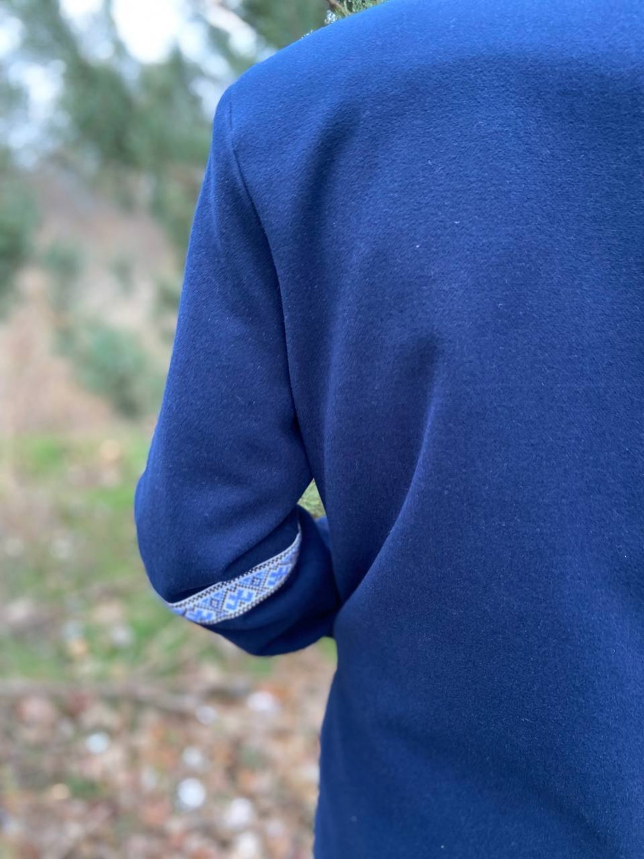 ウクライナ産カシミヤ手刺繍コート - 8