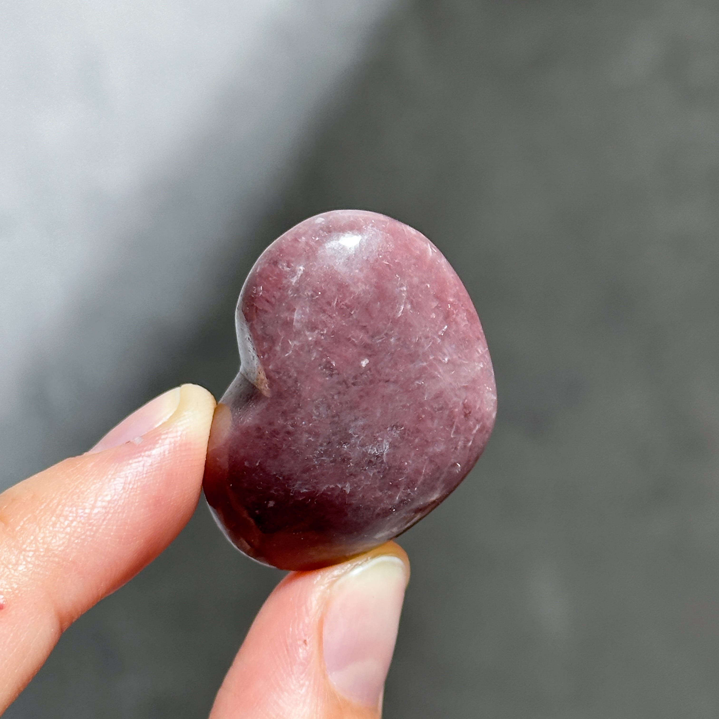 ピンクレピドライト ハート 11 ♡ Pink Lepidolite ♡天然石・鉱物