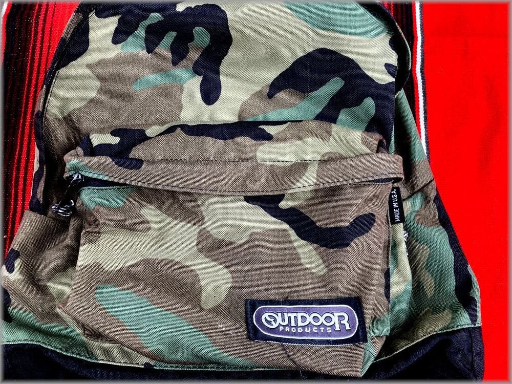 ☆OUTDOOR PRODUCTS アウトドアプロダクツ 90s USA製 リュック 迷彩