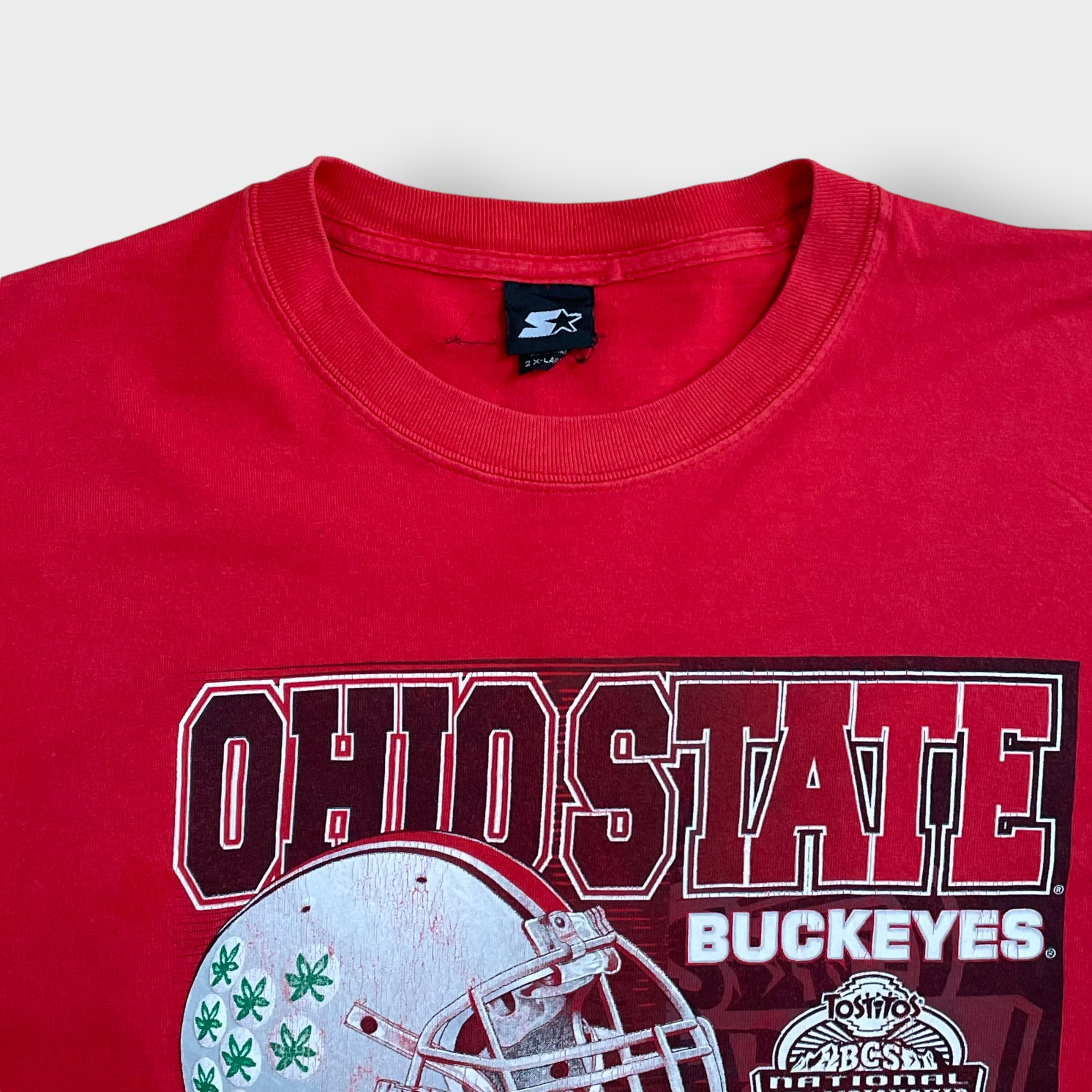 STARTER】Tシャツ オハイオ州立大学 OHIO STATE プリント バックアイズ