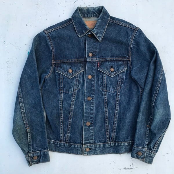 希少 80s USA製 Levis 70505 36 4th Gジャン BLUE