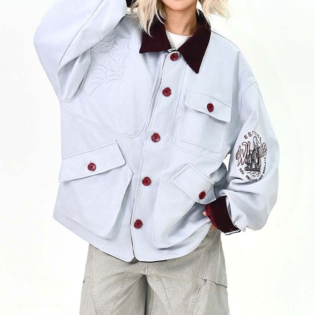 スパイダーステッチワークジャケット   R01526