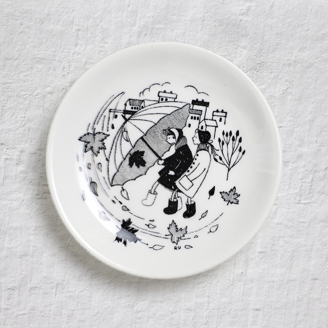 ARABIA アラビア Hilkka-Liisa Ahola ヒルッカ・リーサ・アホラ 赤い薔薇をもつ婦人の陶板 北欧ヴィンテージ