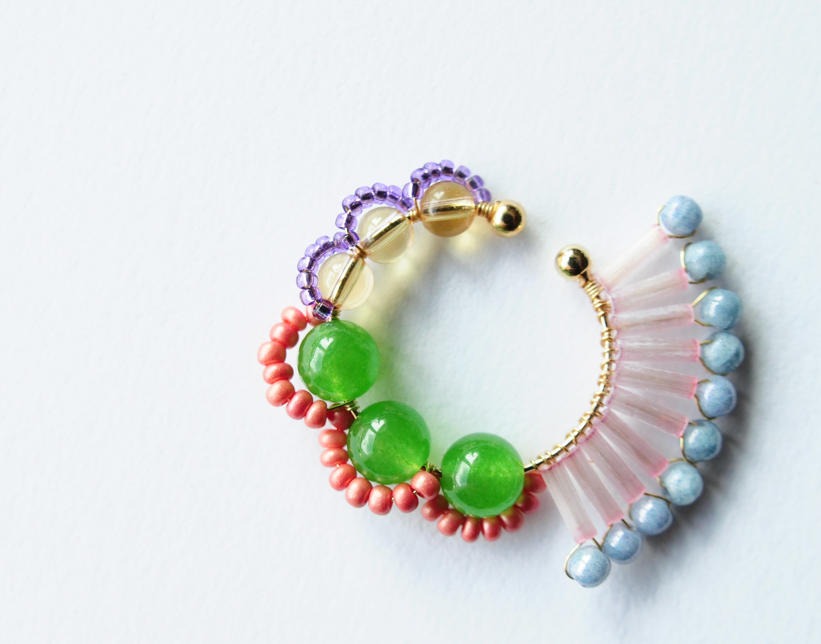 <Rollo~イロヅクビジュー~>イヤーカフ『 ハミングバード/hummingbird 』<P>