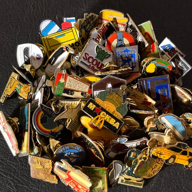 50個  フランス雑貨 ヴィンテージ  ピンバッジ ピンズ France pins  Pin badge vintage 古着 通販 リメイク ブローチ  アタッチメント付属 雑貨 2412026_2511007-14