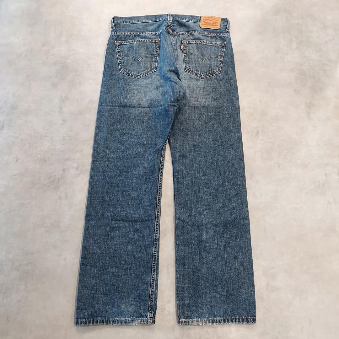 リーバイス569 Levis W34 ブルーデニム 青 ヒゲ 縦落ち 14591