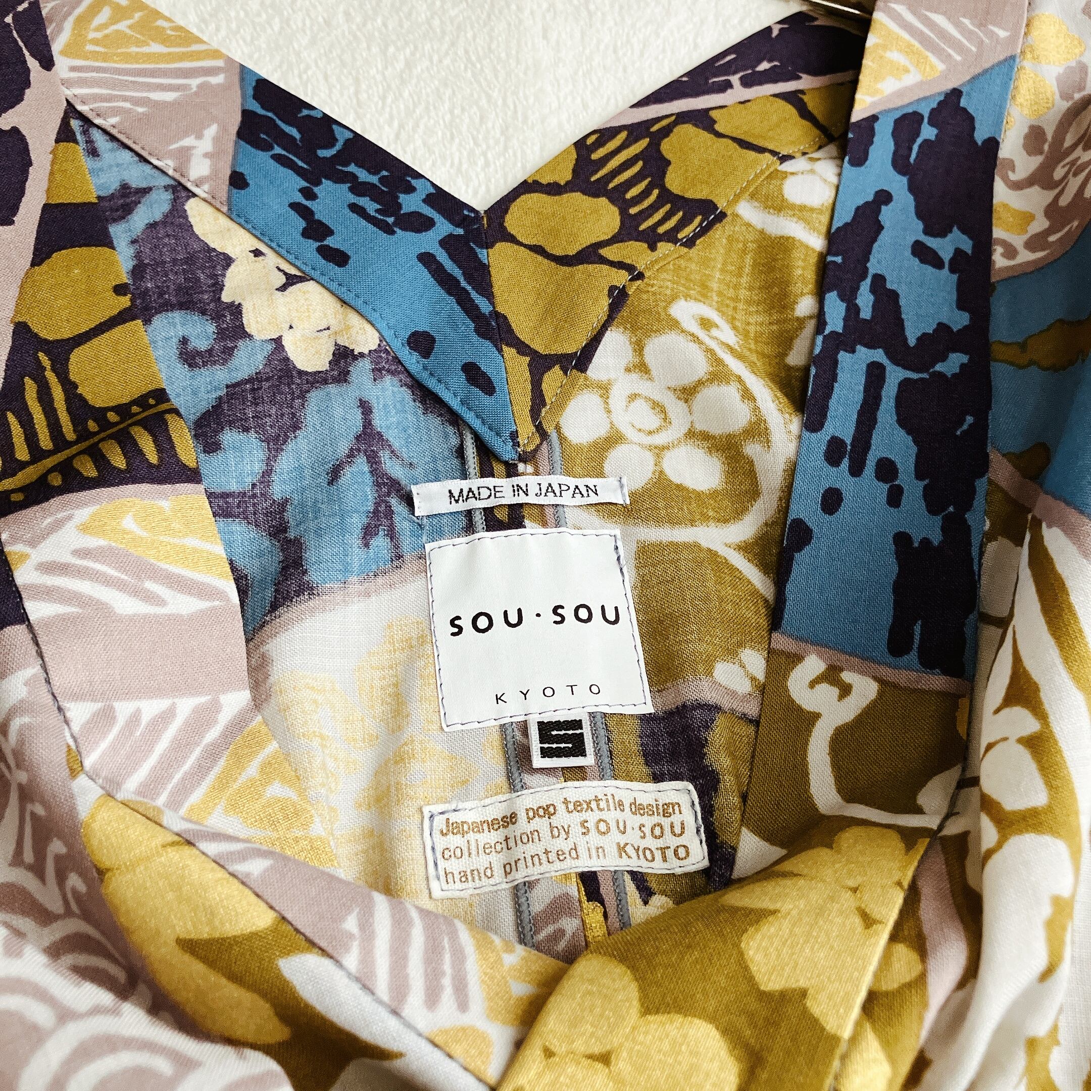 極美品】ソウソウ SOU・SOU☆みたて衣 モスリン 金彩 総柄 ワンピース