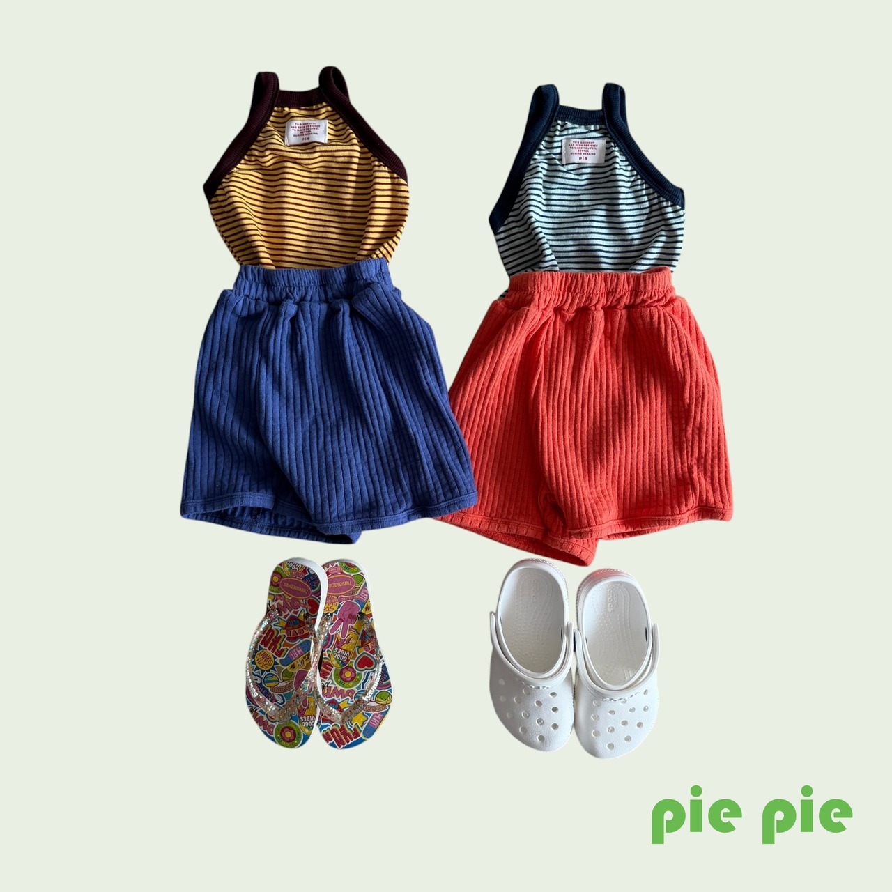 【取寄/韓国直送】Pie 26/SM ミツバチボーダーキャミソールドレス｜夏服｜韓国子供服