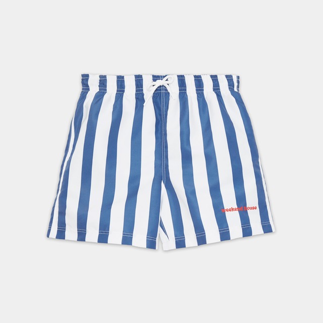 【即納】Stripes swim bermuda / Blue&white
