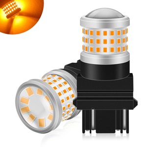 【在庫のみ】Fenikso T25 3157 led ダブル アンバー ウィンカー ポジションランプ P27/7W 69連 DC12V 2個