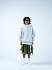 Back Satin Error Fit Cargo Easy Shorts -Olive-