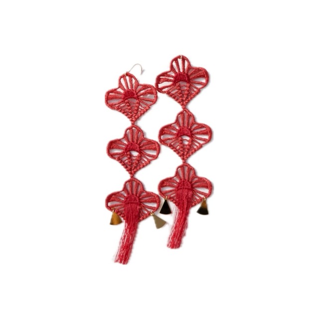 【BANSAN】 Lucky Charm Pierce (紅) [spring accessories]