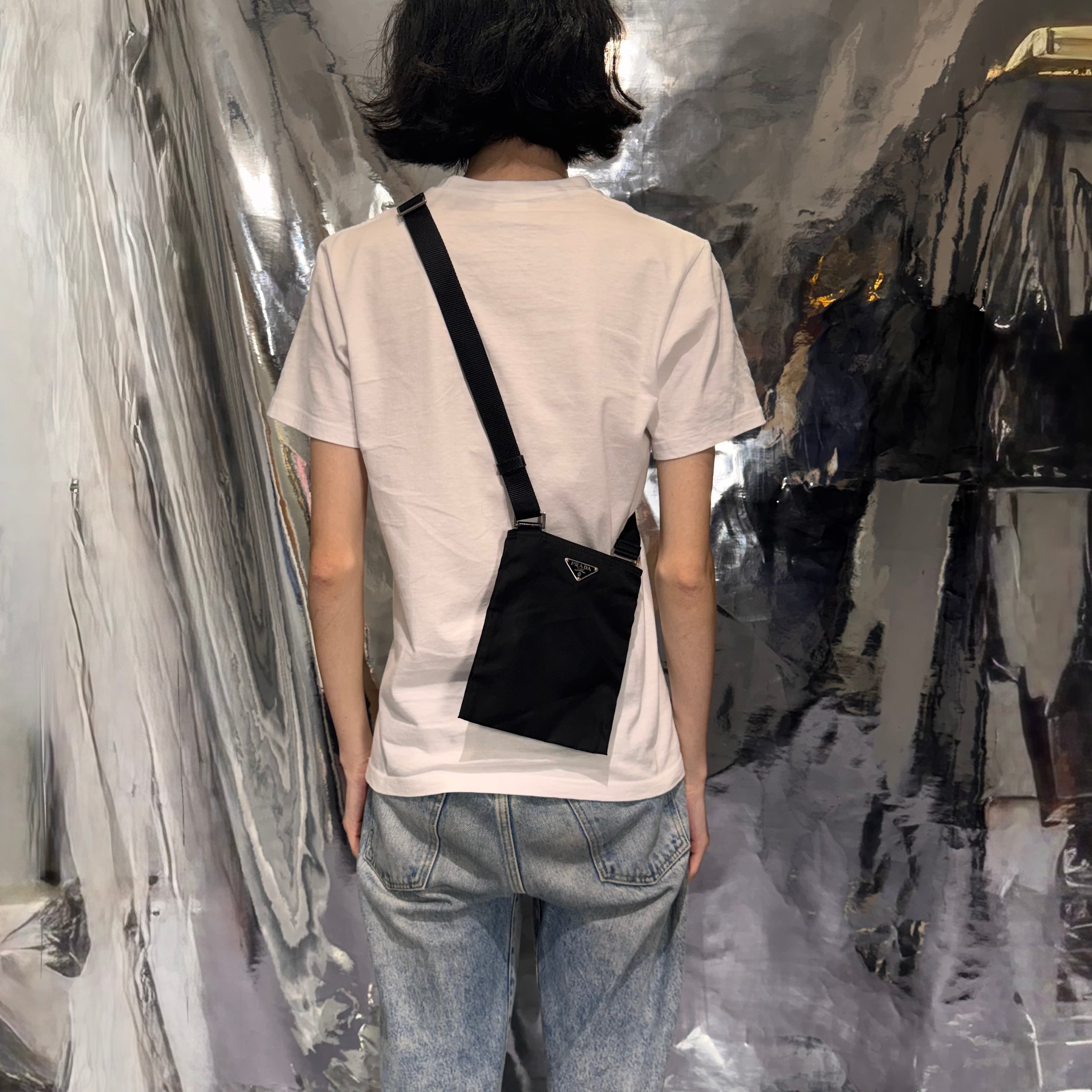 PRADA 三角ロゴ ナイロン ショルダーバッグ ブラック プラダ 付属品