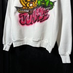 90s USA製 TULTEX ハンドペイントヴィンテージスウェット　グラフィック　ラグラン　白
