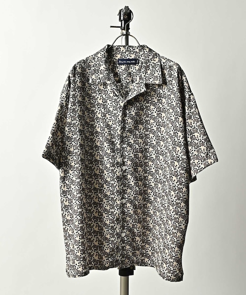 Many men ,many minds. paisley pattern S/S shirt (WHT) M2315130