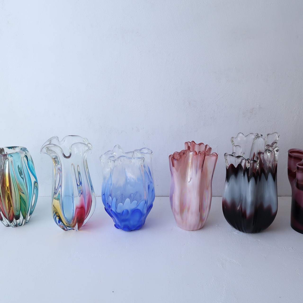 ピンクのひらひら花瓶