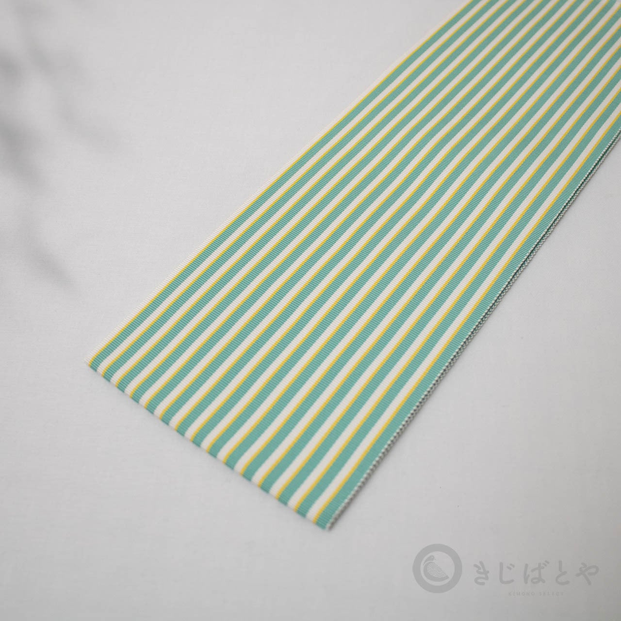 正絹 博多織の伊達締め ミントグリーン