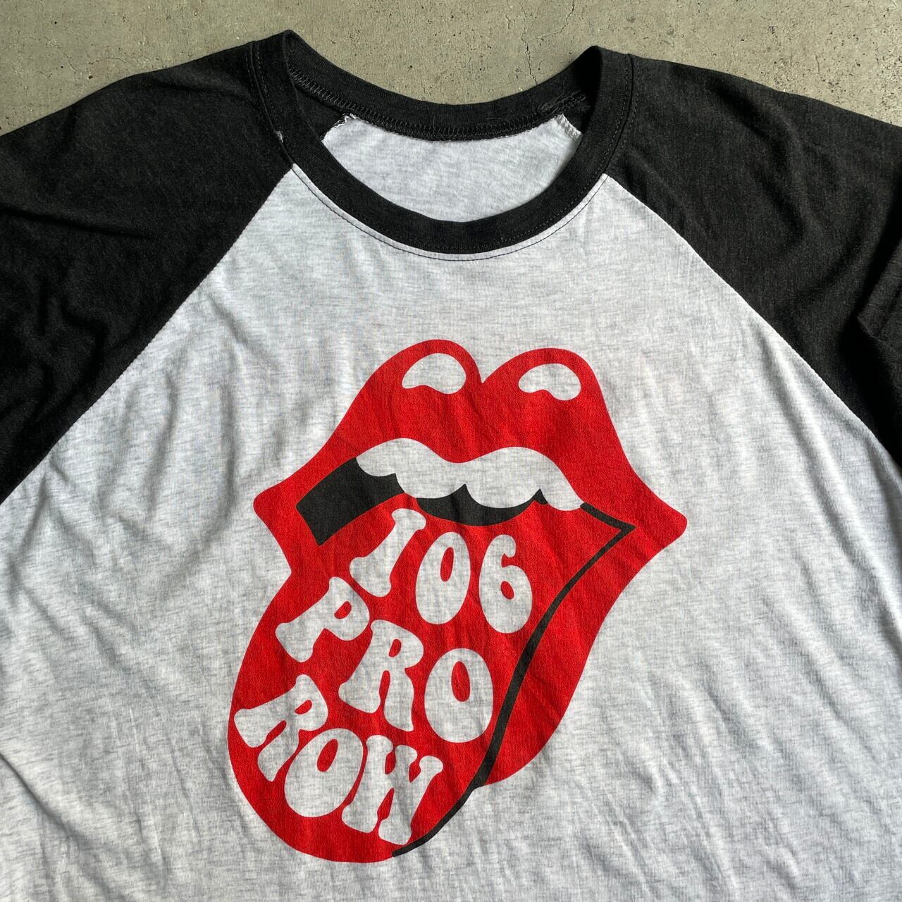 THE ROLLING STONES ローリングストーンズ パロディ 七分袖 ラグラン