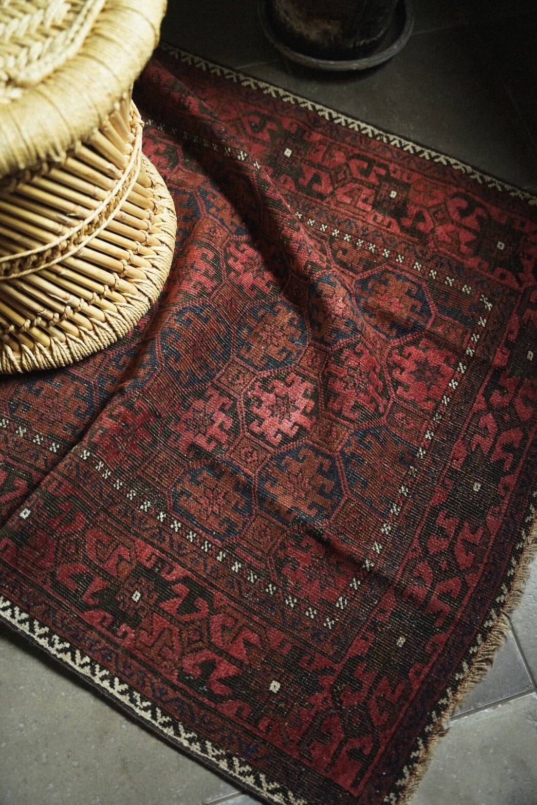 1234-Antique Baluch Mina Khani rug