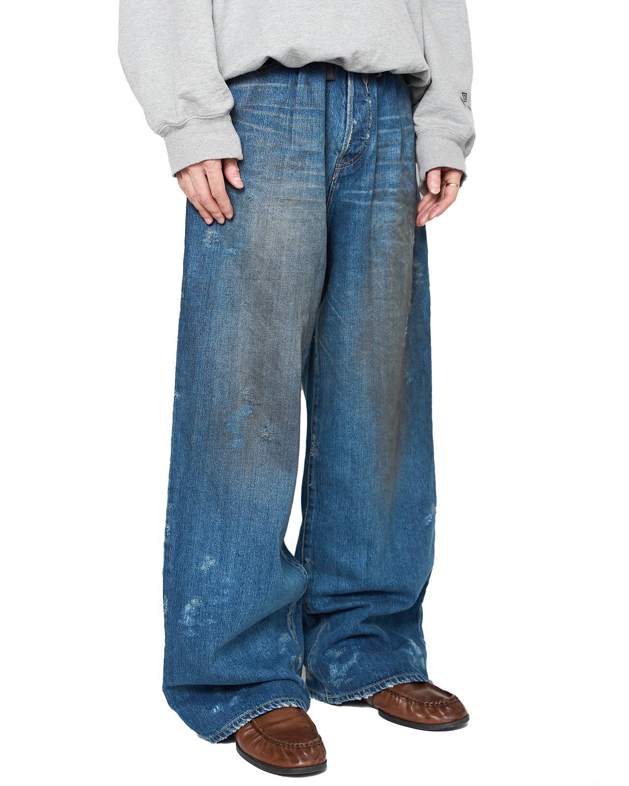 ssstein "BAGGY DENIM JEANS 〔INDIGO〕"