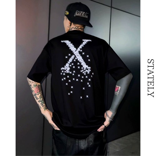 Pixel Cross バックプリントTee/2color_T306 画像