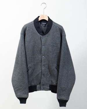 "LANDS'END" fleece award jacket / Made In USA