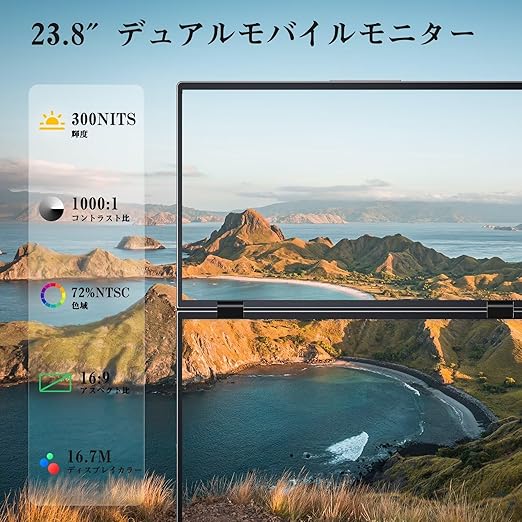 牧*M様 Keeptime　ポータブルデュアルモニター　15.6×2画面 牧*M様 Keeptimeポータブルデュアルモニター15.6×2画面