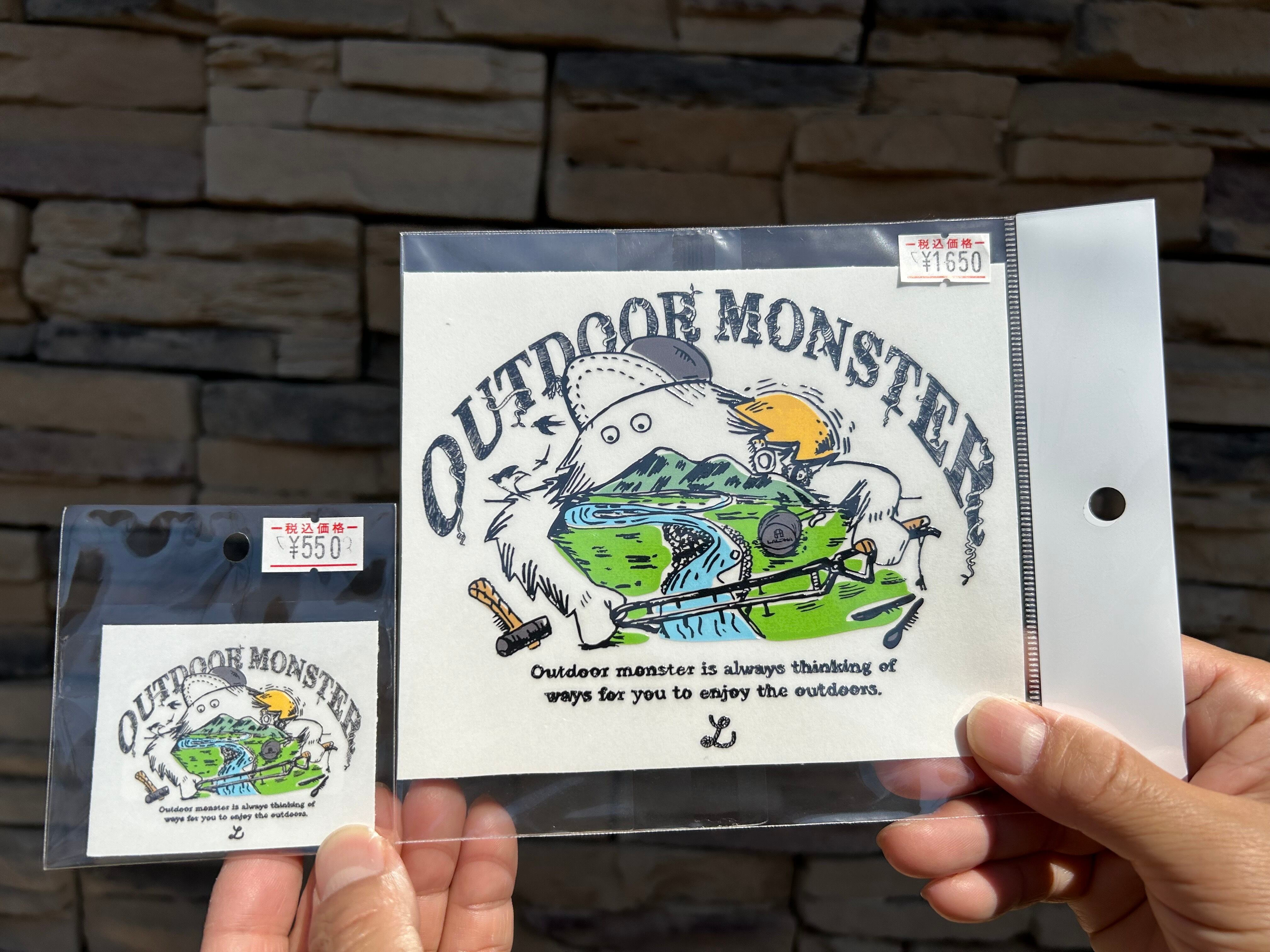 【LALPHAラルファ】アウトドアモンスター  カラー転写ステッカーS