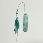 手漉き和紙の根付【アクアブルー】