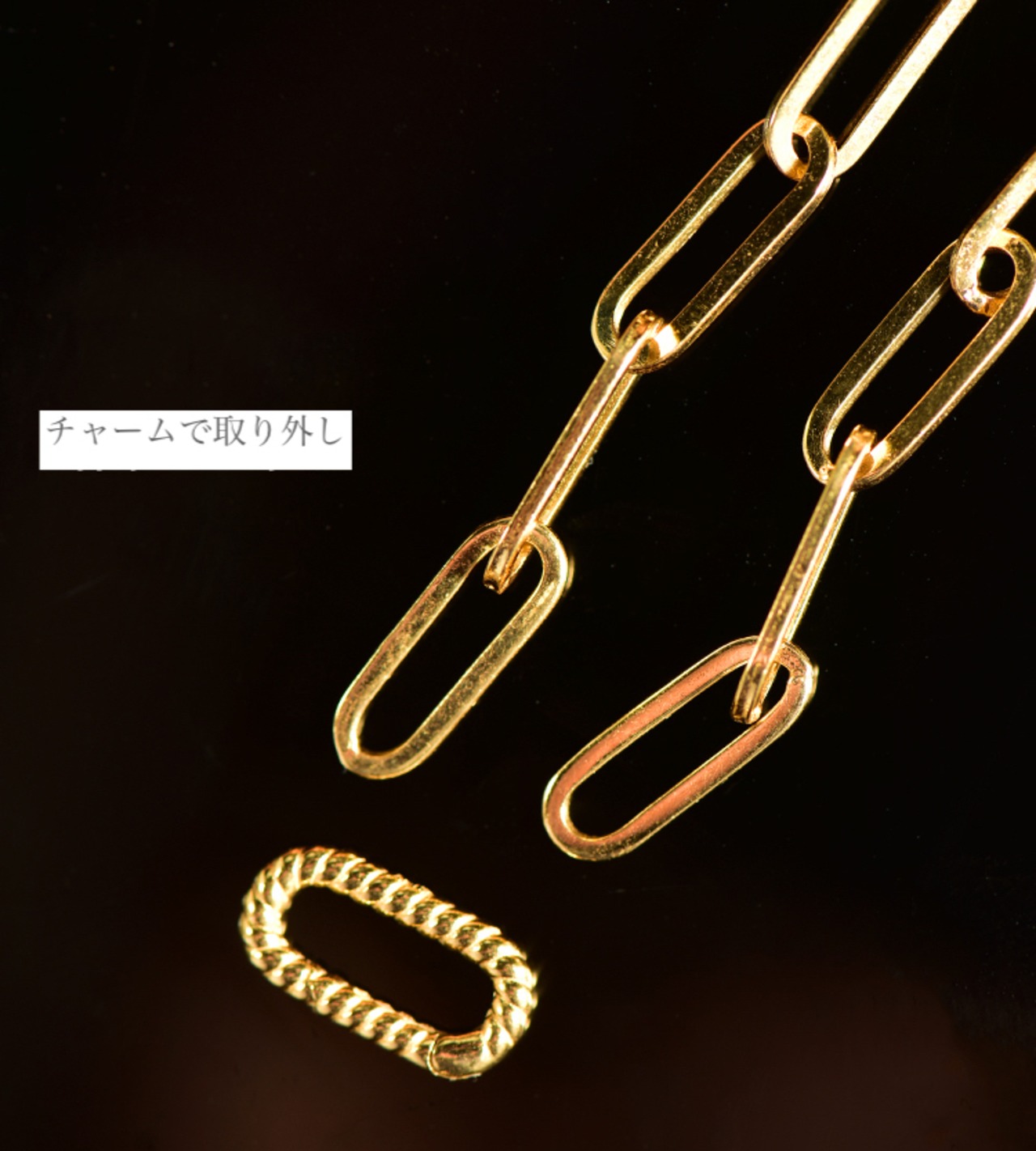 K18YG イエローゴールド 18K チェーンネックレス 3.8mm 40cm レオン
