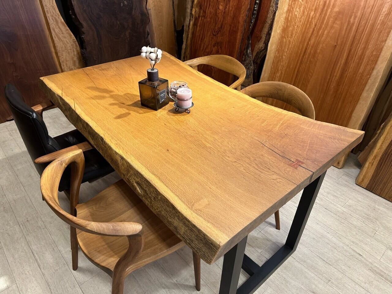 OUTLET】楡（ニレ）_1500×780-900×58_新宿店_テーブル天板/一枚板 2420