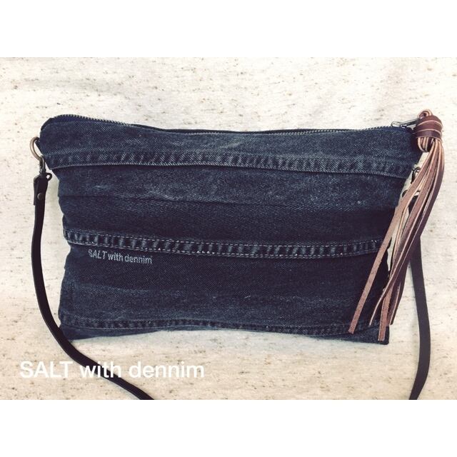 BlackDenimショルダークラッチ No7914