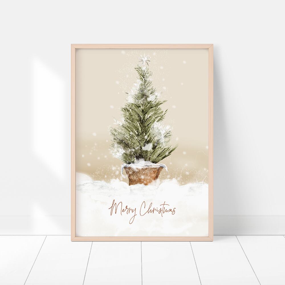 クリスマスツリーのポスター / i1011 / クリスマスディナー 素敵な